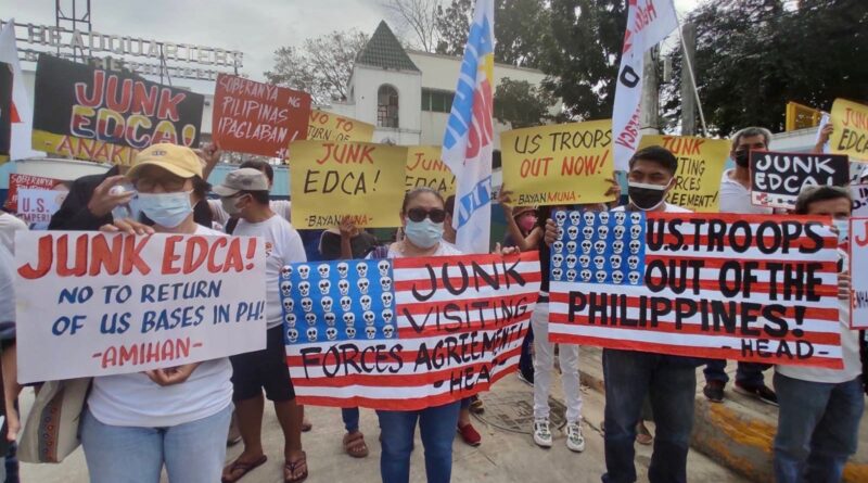 From Ang Bayan: Workers In The Philippines Protest At The US Embassy In Manila On International Labor Day